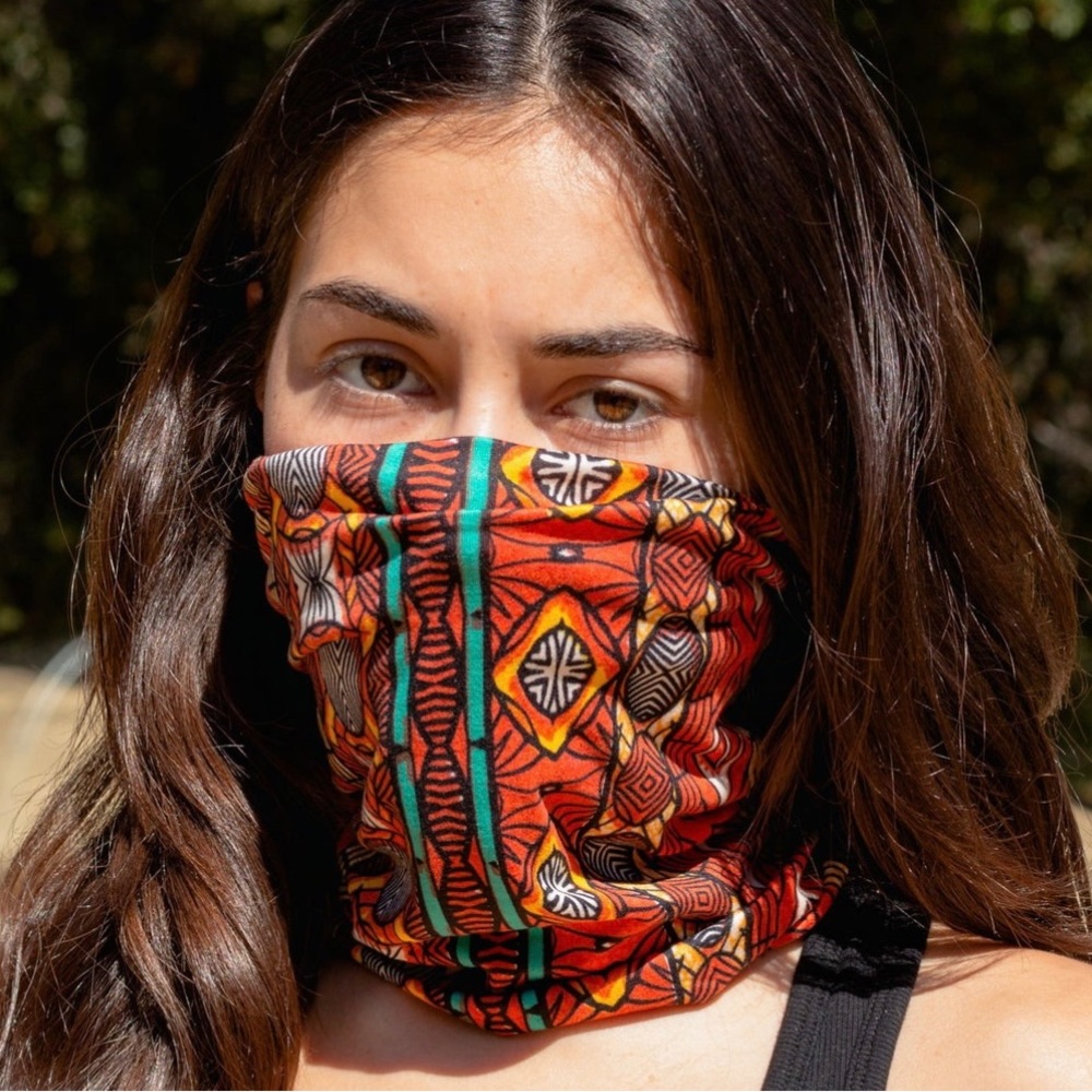 Tribal Face Mask Great for cycling, festivals. Can be worn many ways! NWOT